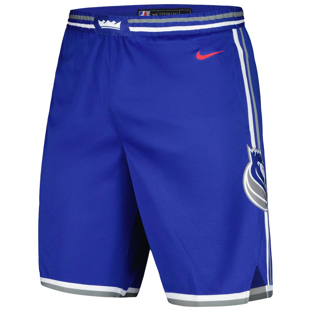 

Nike Swingman NBA Sacramento Kings 2023/24 City Edition Fashion Mid-Rise Basketball Shorts Men shorts DX8718-495 L