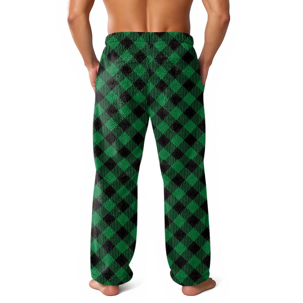 Men's Allover Printed Home Pants Sleeping Pajama Pants Long Pants Pajama Pants