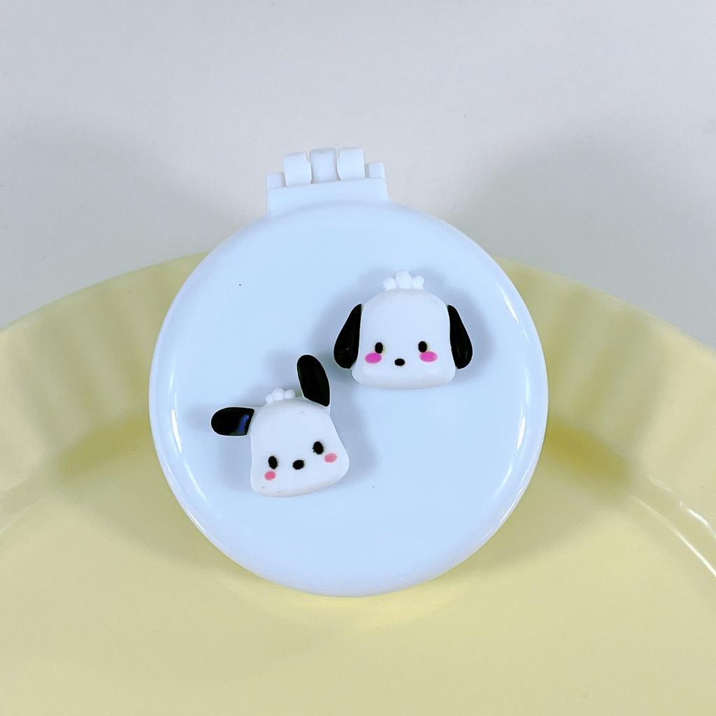 Pieptene pliabil cu desene animate drăguț cu oglindă cosmetică pentru fete Pernă de aer Masaj Pieptene portabil Machiaj pentru copii Machiaje Jucării Cadouri