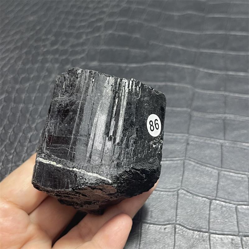 Natural Raw Stone Black Tourmaline With Clear Quartz Mineral Specimen Quartz Crystal Healing Teaching Collection Home Decor Gift
