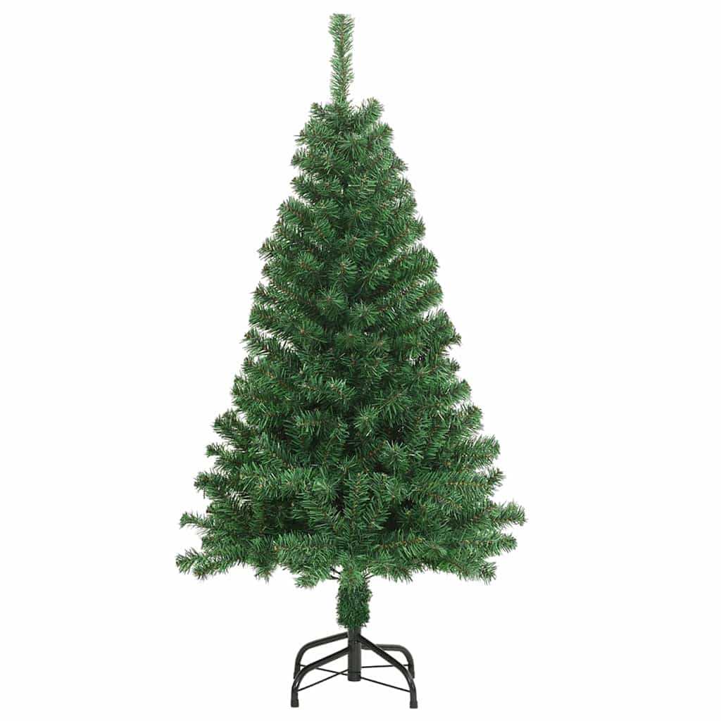 Artificial Christmas Tree with 150 LEDs and Stand Green 150 Cm
