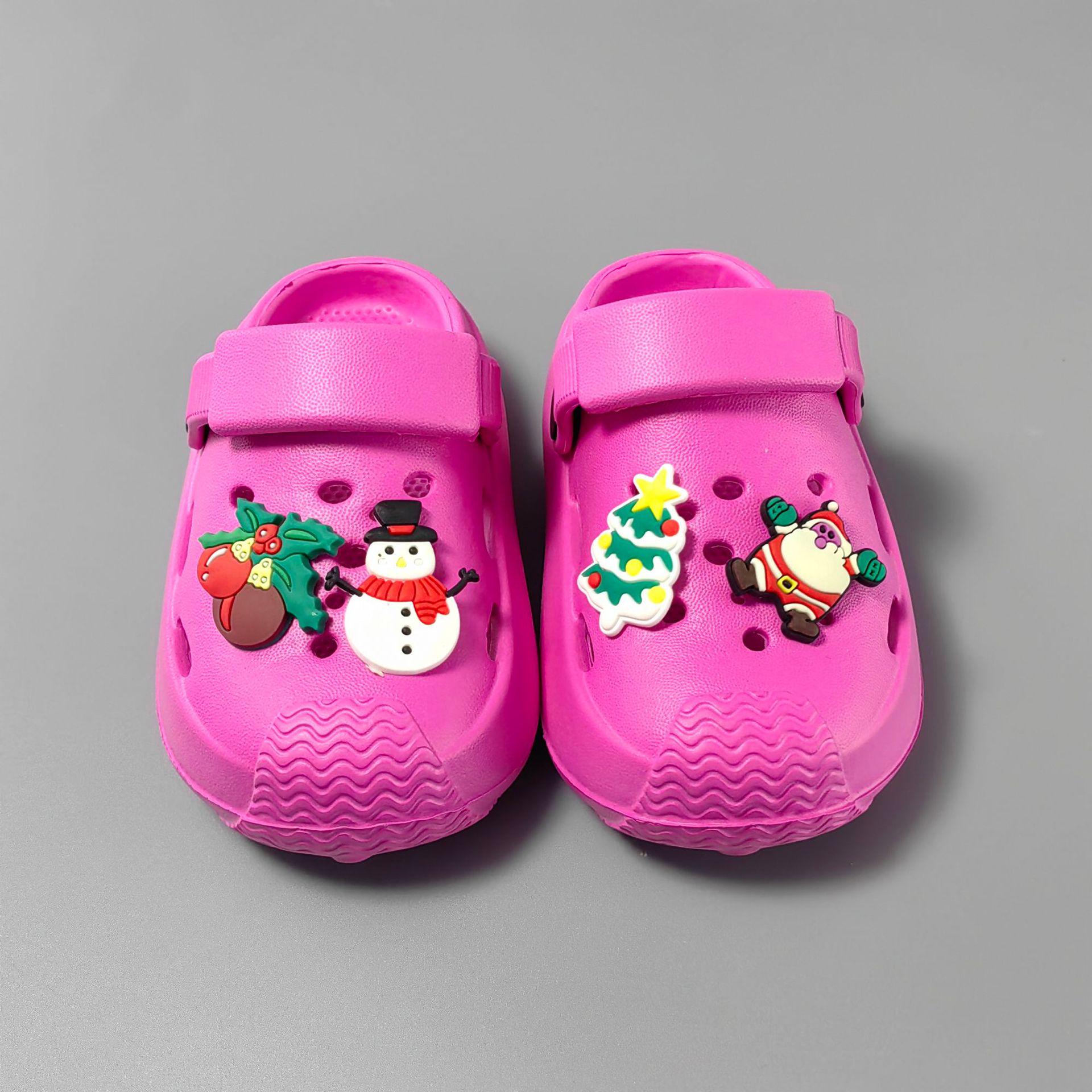 Летние детские милые мультяшные закрытые нескользящие туфли 2026 26/27