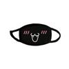 Custom Logo Black Protective Mask With Cartoon Design For Summer And Winter Wear