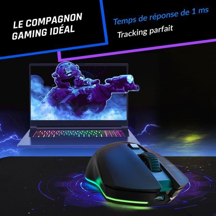 Souris Gamer - KLIM - Blaze Pro - Sans Fil RGB - Rechargeable - Haute Précision