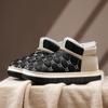 New Fashion Winter Cotton Shoes for Men Warm Waterproof Snow Boots Casual Leather Ankle Boots for Men Thick Bottom Slip Ons Boot