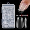 Ultra-Thin Seamless Short Matte Nail Tips - 552 Pieces