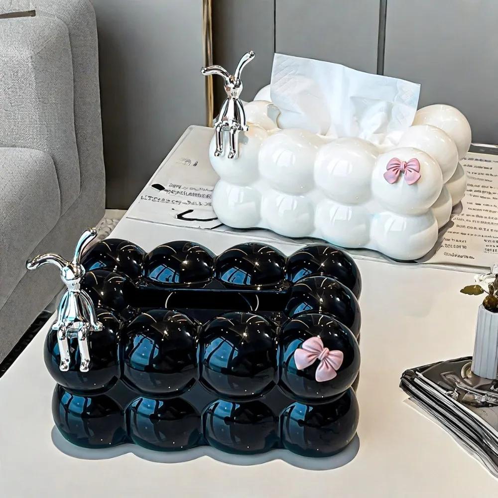 INS Style Marshmallow Tissue Box Korean Style Cute Removable Tissue Box Desktop Decorative Supplies for Home Napkin Holder