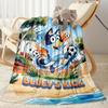 Christmas Football Celebration Personalized Name Blanket Throw Customizable Blanket Comfortable for Office Chair Bedding Sofa Office