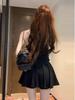 Women's 2026 Summer Lace Halter Dress: Chic, Waist-Cinched Short Skirt