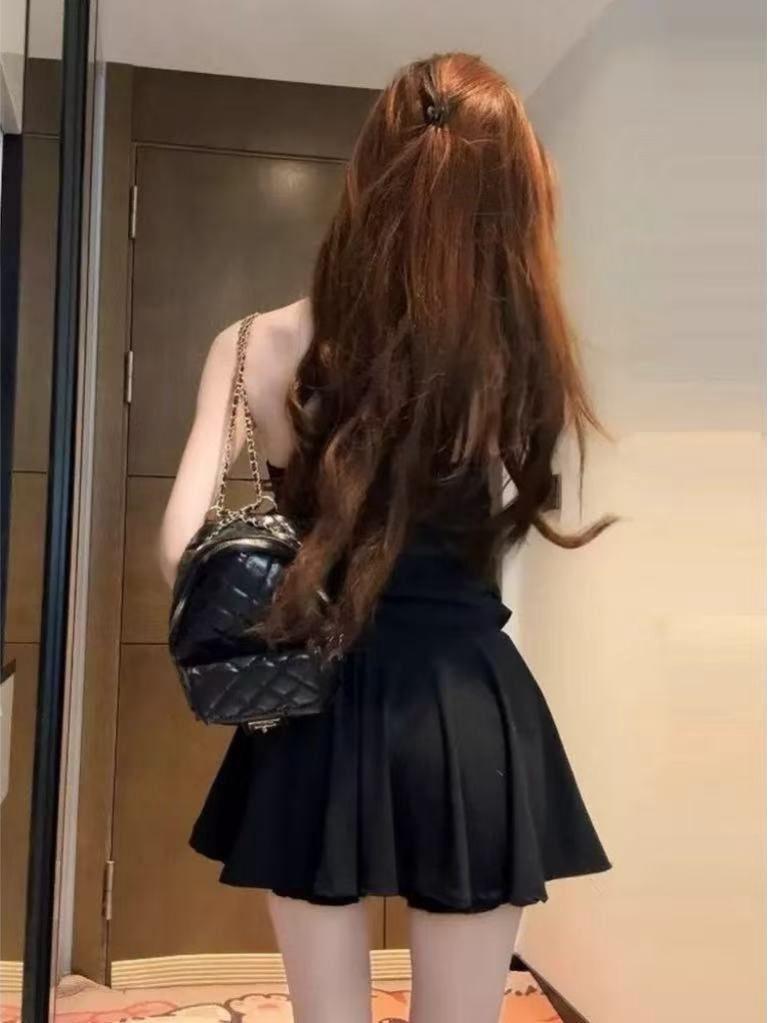 Women's 2026 Summer Lace Halter Dress: Chic, Waist-Cinched Short Skirt