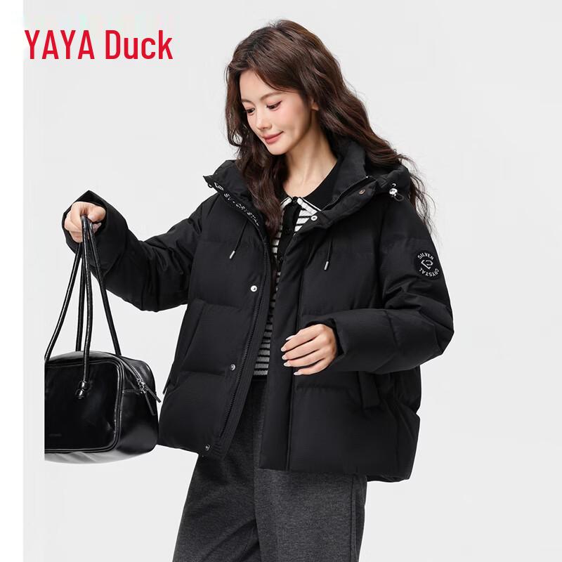 YAYA Women's Hooded Short Puffer Down Jacket