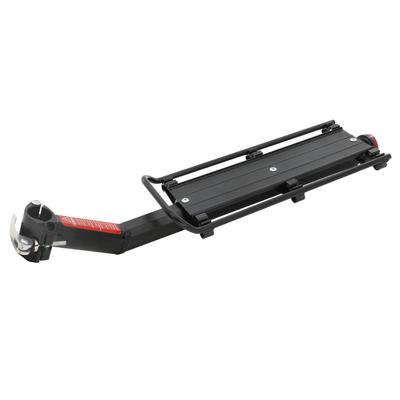 Σχάρα φορτίου ποδηλάτου Πίσω σχάρα ποδηλάτου γρήγορης αποδέσμευσης Ράφια μεταφοράς αποσκευών από κράμα αλουμινίου ποδηλασίας με ανακλαστήρα