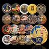 250th Anniversary Commemorative Coin Independence Day Founding Medal Challenge Coin Embossed Metal Coin Color Printed Badge
