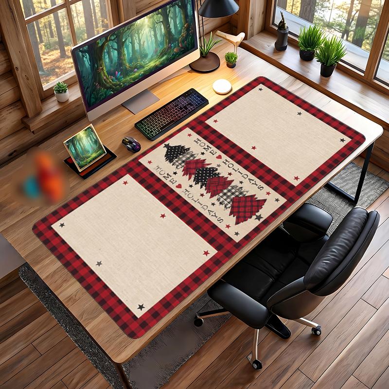 Christmas Printed Mouse Pad Non Slip Desk Mat For Office Gaming Home Use Holiday Gift