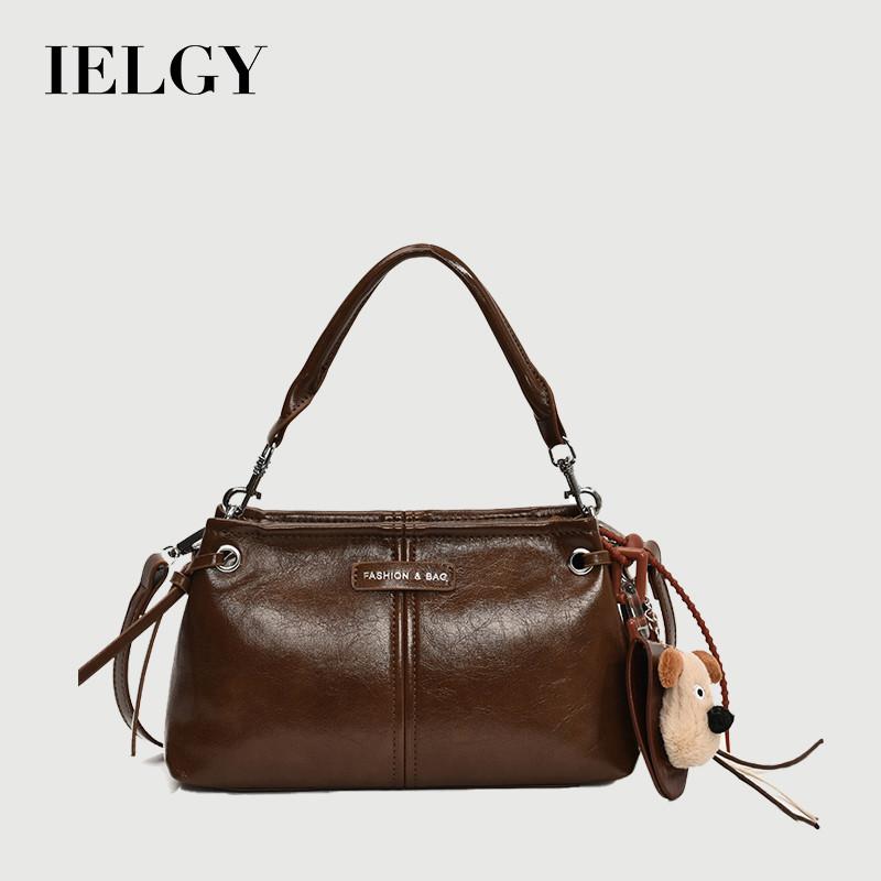 IELGY Ladies Messenger Bag Fashionable All-Match Retro One-Shoulder Large-