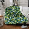 1 Stück leichte Flanelldecke mit Blumenmuster, bequeme und warme Decke, für Büro und Camping Schlafsofa, Wohnzimmer039