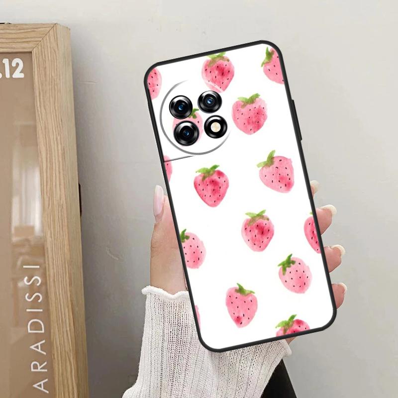 Cute Strawberry Case For OnePlus Nord 5 CE 4 3 2 Lite N20 N30 OnePlus 15 13 12 R 10T 13T 10R 8T 9 10 11 Cover