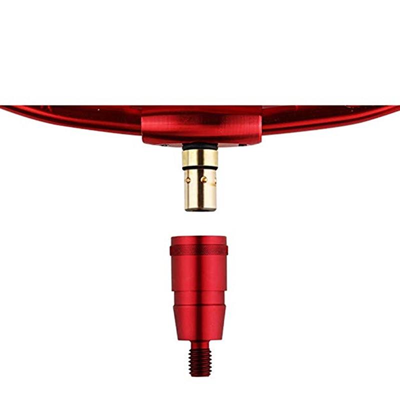 Angelrute Stangenverbinder 8mm Schrauben Schnellverschluss Kescherkopf Adapter Angelkescher Landeharpune Tauch-Aluminiumlegierung Kescherstangen Teile