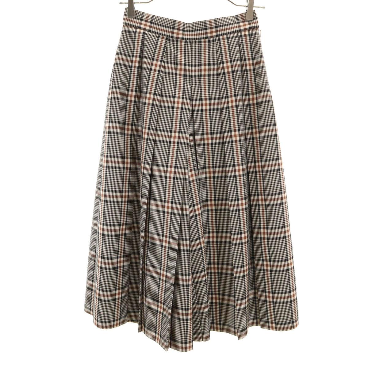 

Диаграмма Сделано в Японии Клетчатый узор Брюки гаучо 36 Черный Женские Б/У