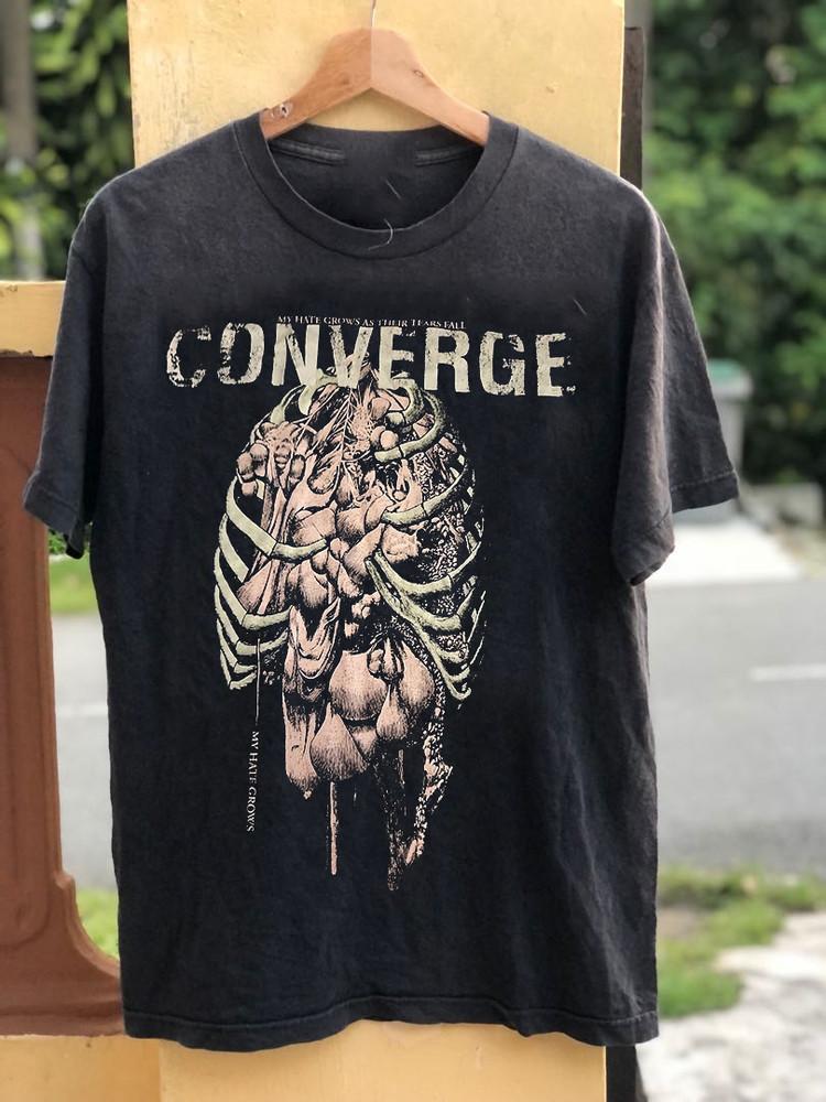 Converge Band My Hate Grows As Their Tear Fall T Shirt Full Size S5XL Unisex T-Shirt L