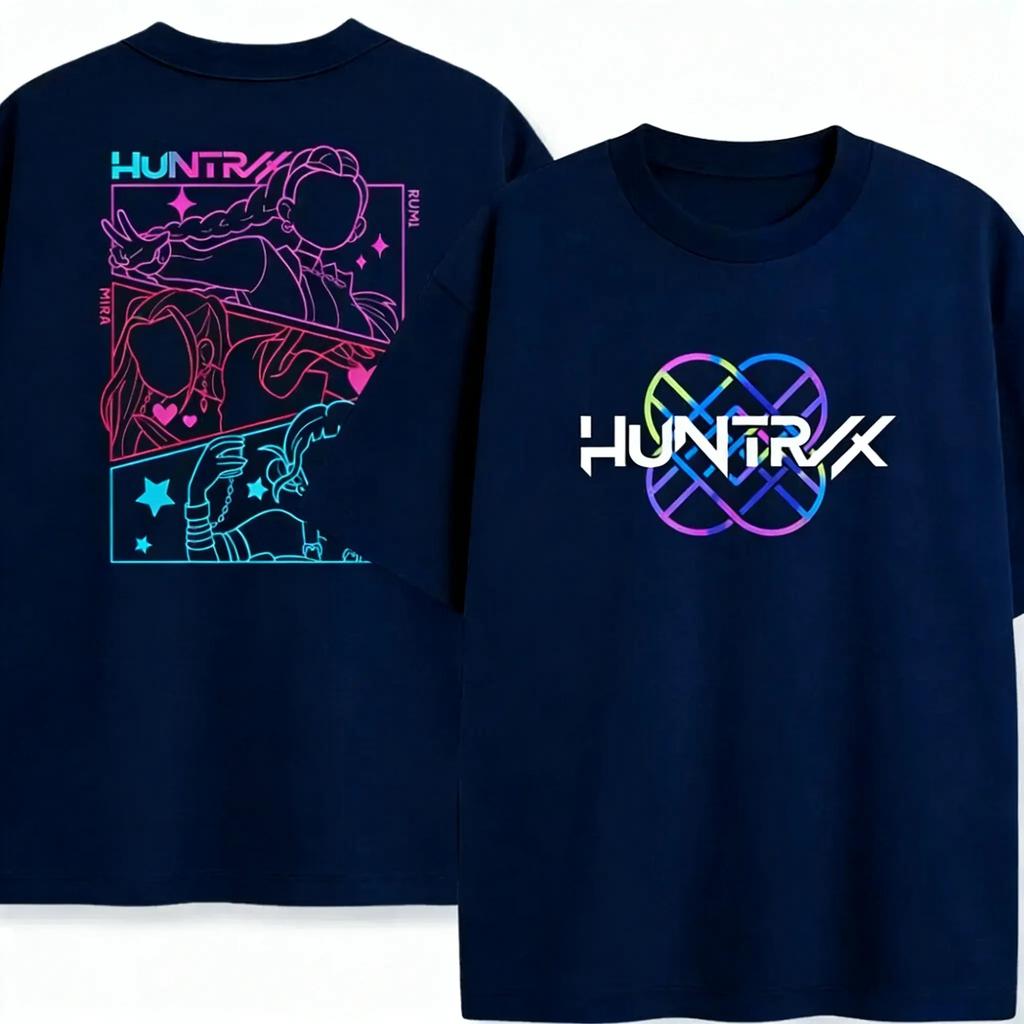 KPop Demon Hunters Graphic T Shirt Men Women Cotton Streetwear Short Sleeve 2026 Summer Mira Rumi Huntrx Print Fashion Tops