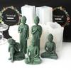 Buddha Statue Candle Resin Mold 3D Buddha Aromatherapy Candle Silicone Mould DIY Gypsum Crafts Making Decorations