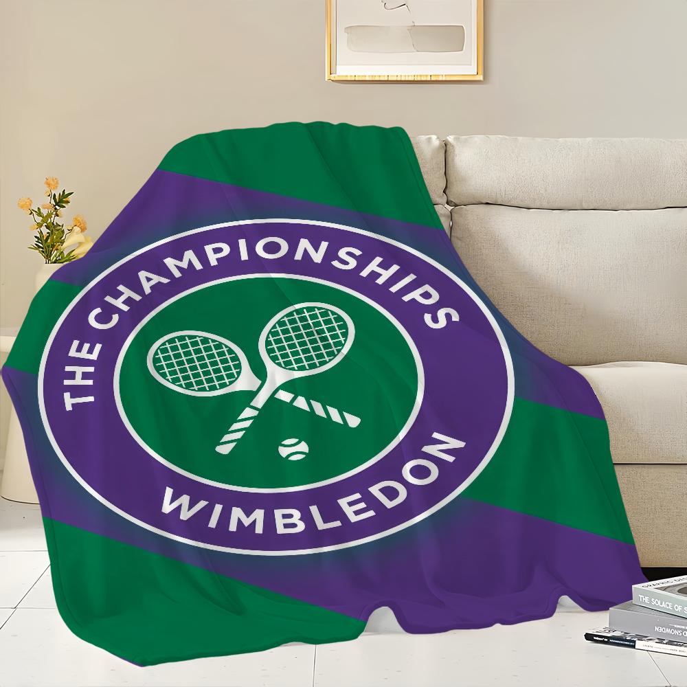 comfort warm soft c-Championships plush blanket w-Wimbledon for sofa living fashion room office bedroom travel Flannel gift