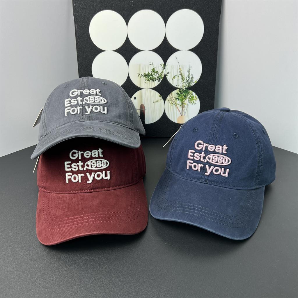 Fashion Casual Cotton Unisex Baseball Hat With Letter Embroidery For Use Outdoor