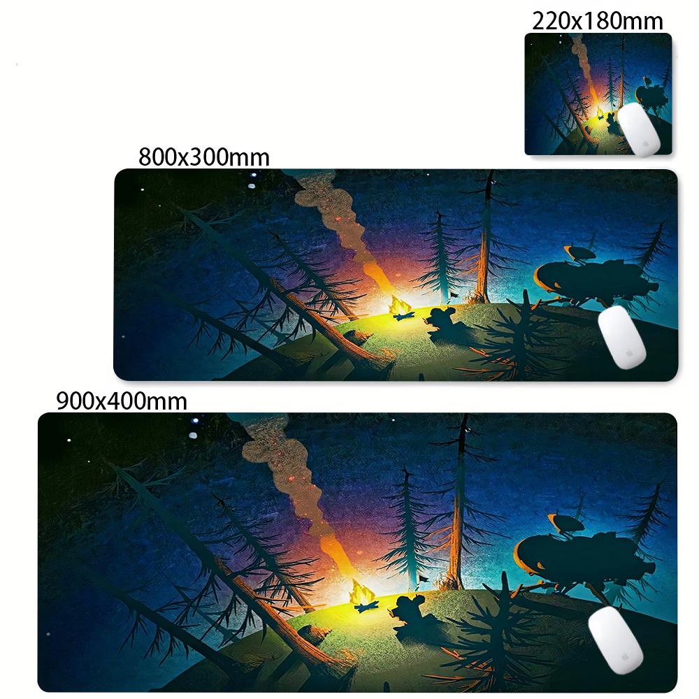 Anime Keyboard Pad Outer Wilds Mouse Pad PC Laptop Anti-slip Rubber Desk Mat Computer Gaming Accessories Mousepad XXL Carpet
