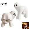 Minimalist Resin Ghost Decor Funny Middle Finger Figurine, Novelty White Statue, Spooky Unique Sculpture for Parties Halloween Tabletop Ornament