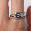 Simple and versatile geometric ring, unique design hemming index finger ring, trendy oval high-end ring