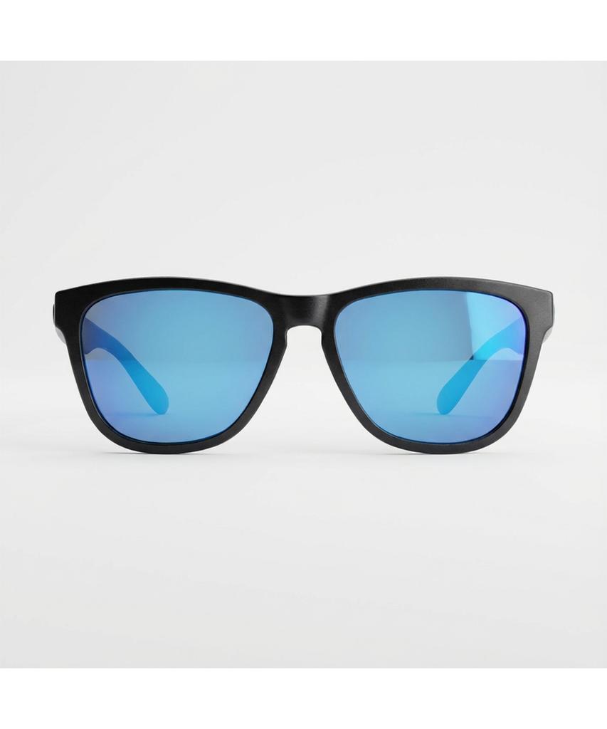 Pilli Neon Sports Sunglasses L Size (Shiny Black, Blue Photochromic)