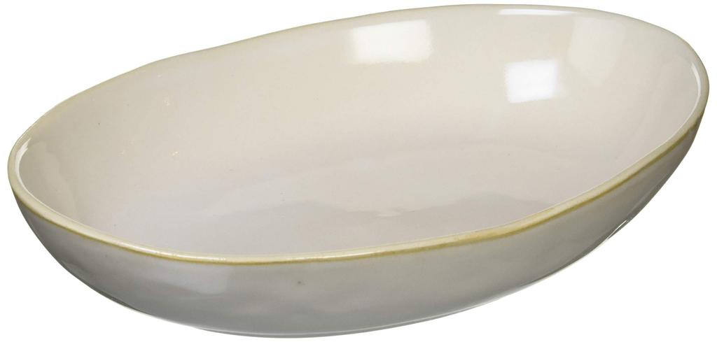 KINTO (Kintou) Hokkuri Curry Plate, White, Microwave and Dishwasher Safe, 23079