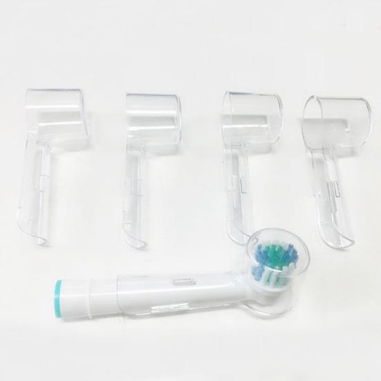 4Pcs Toothbrush Head Cover Dustproof Reusable Transparent Electric Toothbrush Heads Protection Case for Oral-B