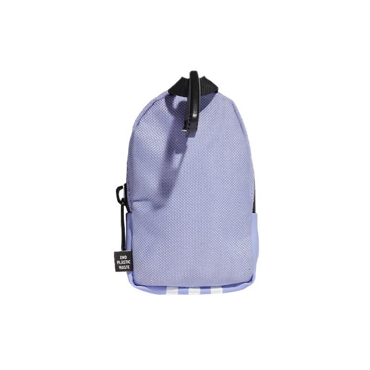New Adidas Polyester Storage Bag Coin Purse Mini Unisex Light Purple HC7221