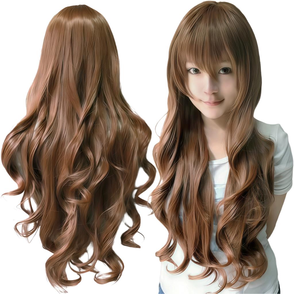 Synthetic Hair Forest Green Lolita Cosplay Wig Curly Sailor Pluto Anime Wigs Tsuyu Asui Halloween Costume Wig for Girl
