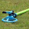 Two-color 360 Degree Rotating Three Nozzle Garden Sprinkler Automatic Watering Lawn Tool