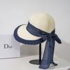 2022 Straw Hat Women'S Sunshade Sunscreen Hat Summer Eaves Outdoor Versatile Sun Hat Wide Brim
