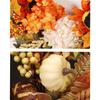 Autumn Harvest Wreath Artificial Pumpkin Wreath Front Door Autumn Wreath for Thanksgiving Harvest Halloween Party Wreath Decor