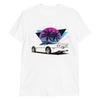 White Vette C4 80s 90s Vaporwave Short-Sleeve Unisex T-Shirt