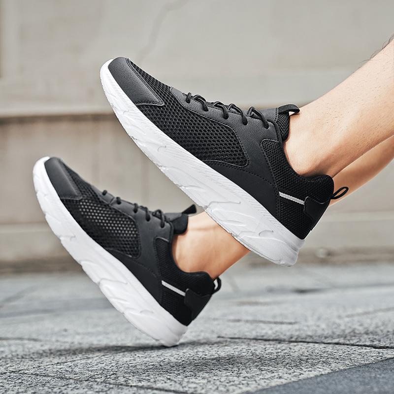 38-48 Summer Men's Sports Shoes Breathable Casual Shoes Flying Weaving Outdoor Running Shoes