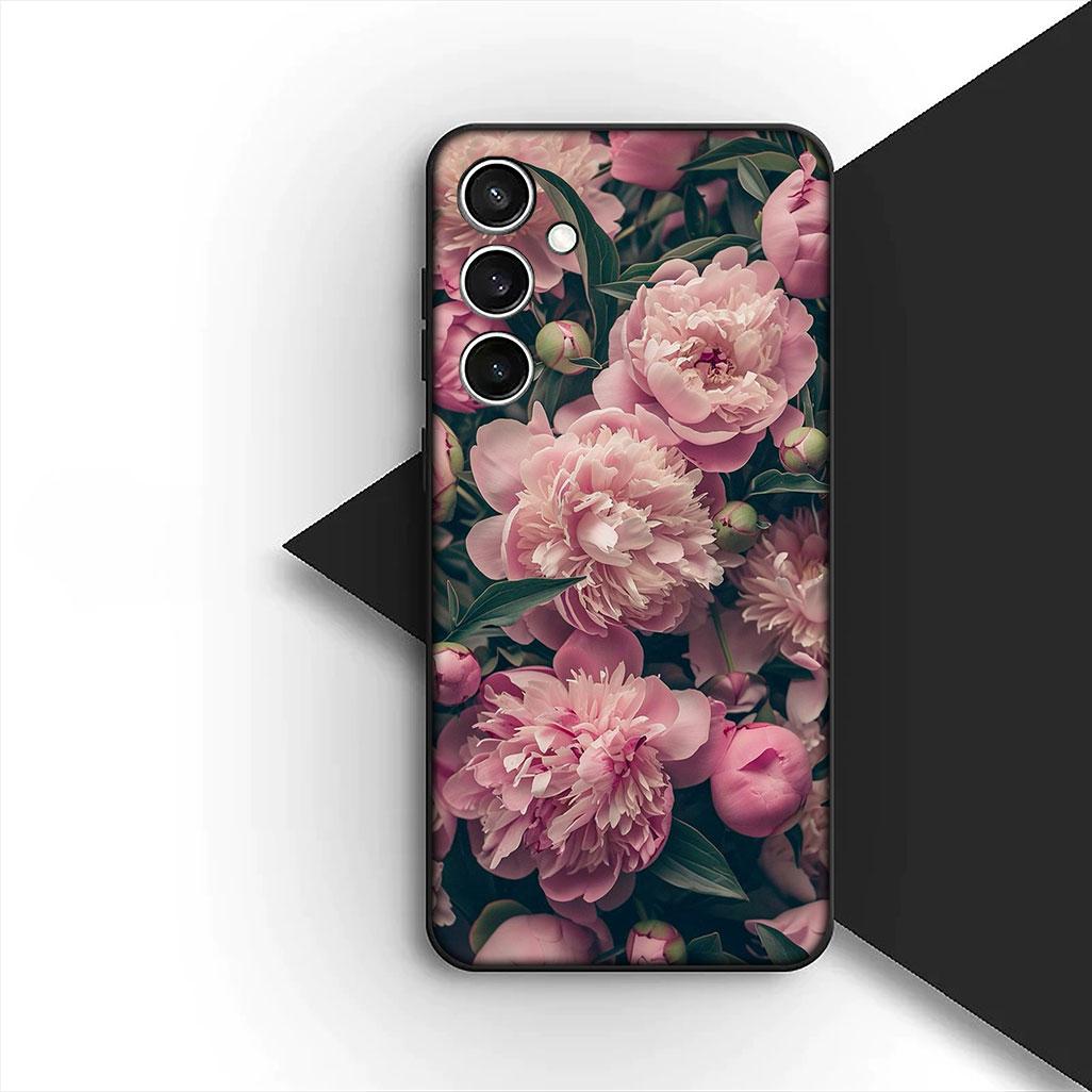 

Cover for Motorola Moto G86 G57 E14 E15 G14 G34 G67 G84 G24 A54 G15 Power E22 Phone Case Elegant Pink Rose Flower Bloom Peony Motorola Moto E14