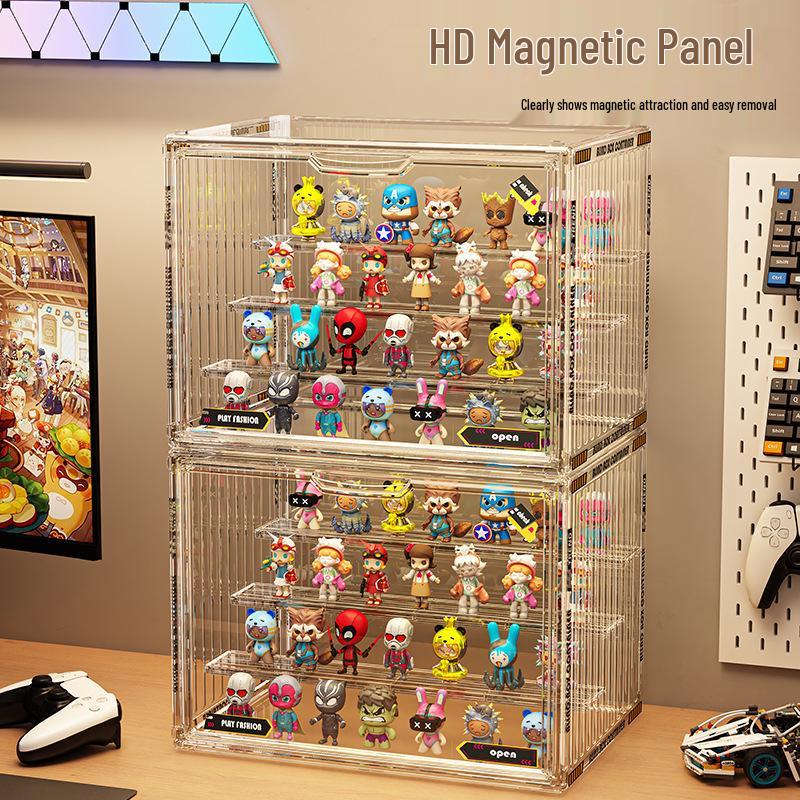 Tiered Acrylic Dustproof Display Case for Pop Mart & LEGO Figures