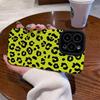 Leopard Print Green Phone Case For Iphone 13 Pro Max 14 Plus 11 12 Shockproof Bumper Back Cover For Iphone Xr Xs X 7 8 Plus 6s 6