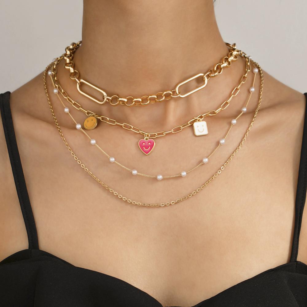 Stylish Alloy Chain Heart Necklace For Fashion-forward Women Perfect For All Occasions