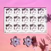 15-Cavity Design Baking Mold Reusable Flower Shaped Flower Silicone Mold Flexible Non-Stick Cookie Chocolate Mold Home Baking