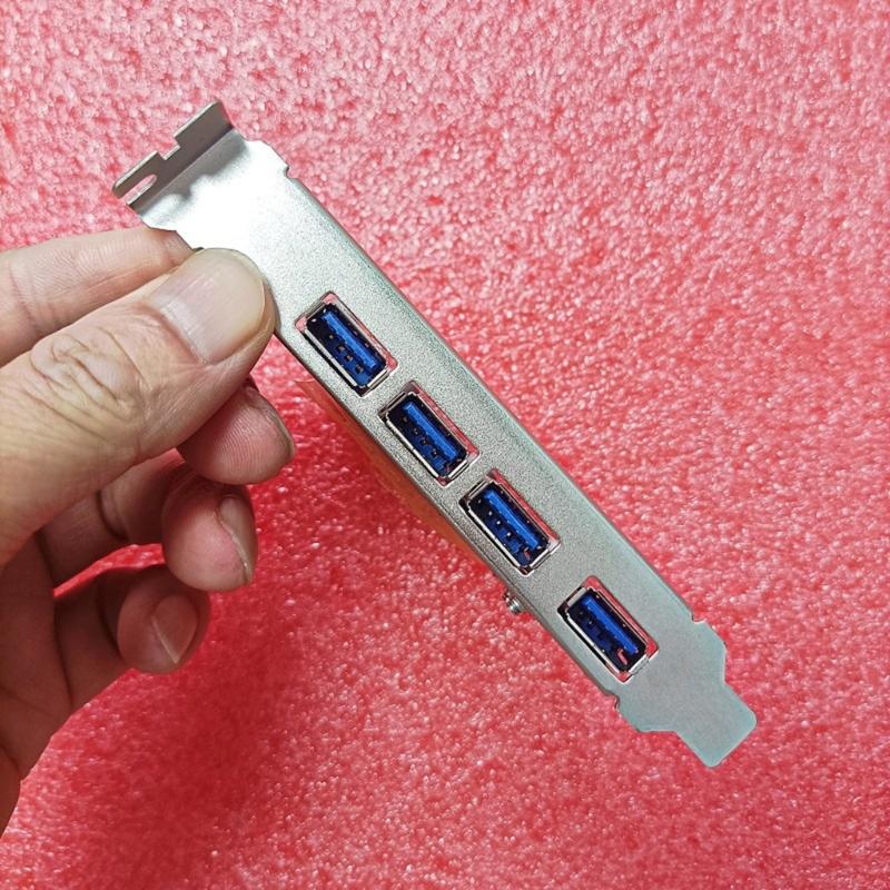 4 Port USB3.0 PCIE Expansion Card PCIE to USB3.0 Board 5Gbps Adapter Controller Replacement for Desktop PC Accessories