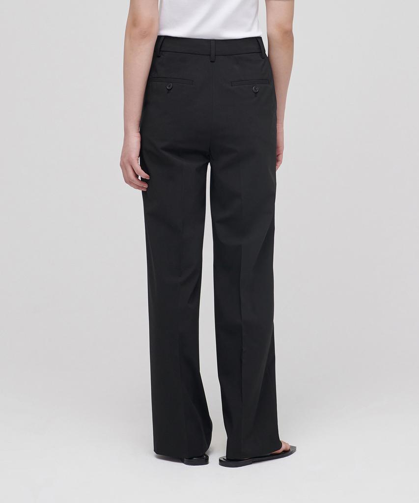 MUSINSA STANDARD WOMAN [Cooltandard] Women'S Wide Hidden Banding Slacks [Black]