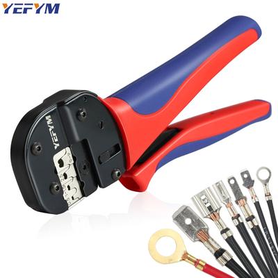 Crimping Tool for Non-Insulated Open Barrel Terminals Receptacles AWG 20-10/0.5-6mm²  Ratchet Wire Crimper Tool Wire Terminal Crimper YFP-04B
