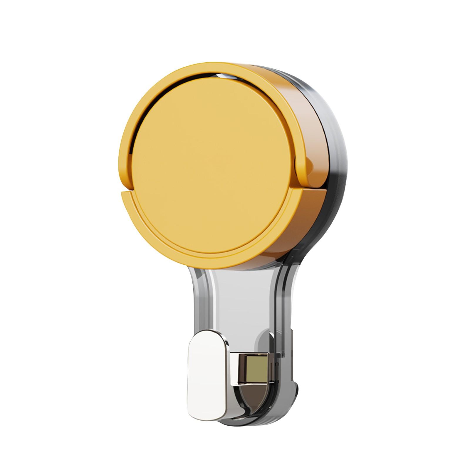 

Присоска Крючок Без Проколов Ванная Комната Туалет Дверь Сильный Вакуумный Оставляя Следы Большой Липкий Крючок Вешалка One Size жёлтый